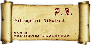 Pellegrini Nikolett névjegykártya