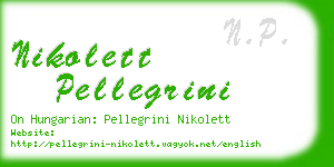 nikolett pellegrini business card